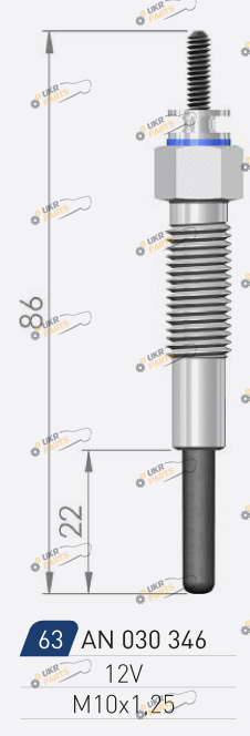Свеча накаливания A-N PARTS 030 346